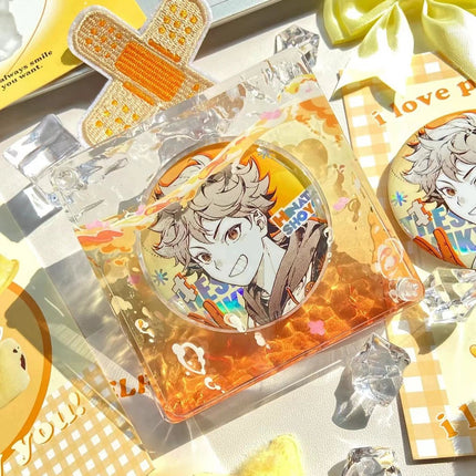 Anime Badge Display | Chen Ni Series Acrylic Gradient Water Ripple Badge Standee FUNIMECITY Goods Display - FUNIMECITY