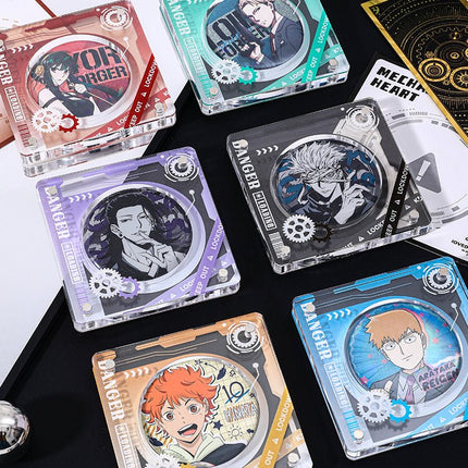 Anime Badge Display | Mechanical Heart Series Acrylic Badge Standee FUNIMECITY Goods Display - FUNIMECITY