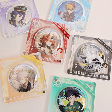 Anime Badge Display | Mechanical Heart Series Acrylic Badge Standee FUNIMECITY Goods Display - FUNIMECITY