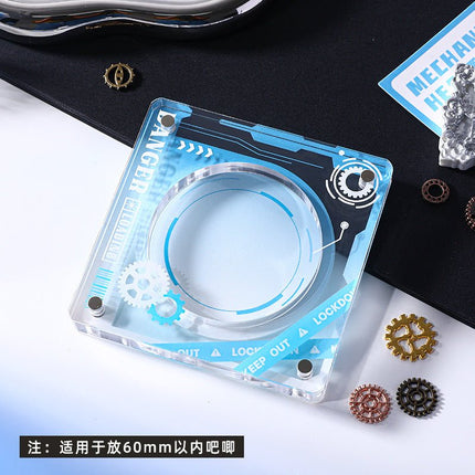 Anime Badge Display | Mechanical Heart Series Acrylic Badge Standee FUNIMECITY Goods Display - FUNIMECITY