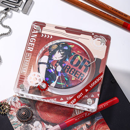 Anime Badge Display | Mechanical Heart Series Acrylic Badge Standee FUNIMECITY Goods Display - FUNIMECITY