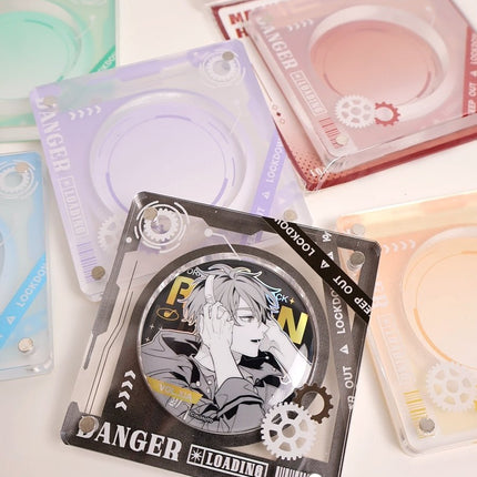 Anime Badge Display | Mechanical Heart Series Acrylic Badge Standee FUNIMECITY Goods Display - FUNIMECITY