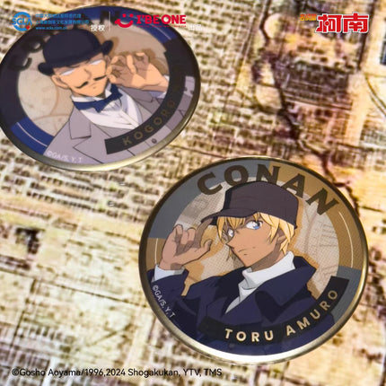 Case Closed | Fu Gu Ya Jin Series Badge Blind Box RBE ONE Anime Goods - FUNIMECITY