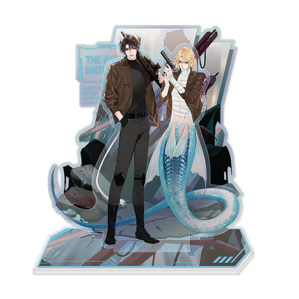The Falling Merman | IOA Team Comic Badge Set & Art Cards & Acrylic Stand Figure & Quicksand Painting MANCOOL Anime Goods - FUNIMECITY