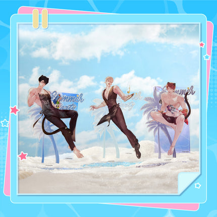 Thanks to My Childhood Friend, I Became a Top Guide | Xia Ri Xian Ding Series Acrylic Stand & Transparent Card Set