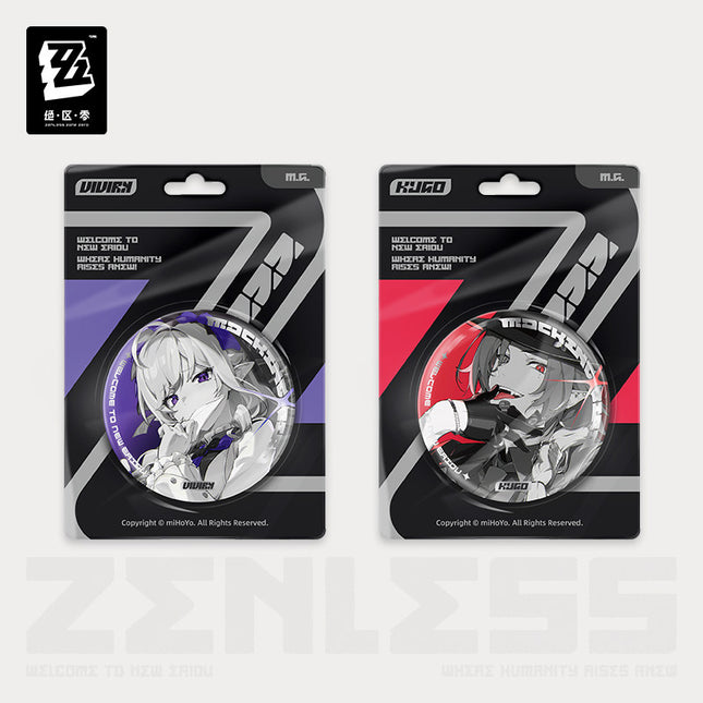 Zenless Zone Zero | Ying Hua Series Fan She Niao Badge & Art Card Set & Acrylic Charm
