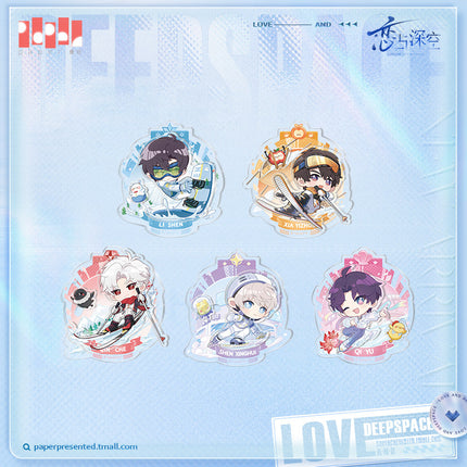 Love And Deepspace | Chao Yue Dian Feng Series Chibi Sliding Arcylic Badge