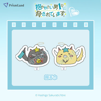 I'm Being Harassed By the Sexiest Man of the Year | CD-Style Acrylic & Acrylic Charm & Hand Towel