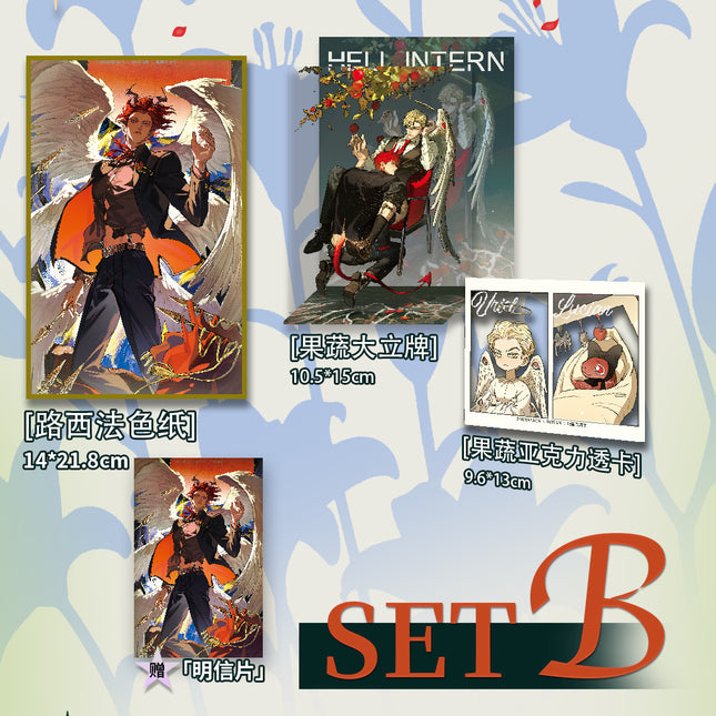 Hell Intern | Transparent Card & Shikishi Board & Acrylic Stand Figure Set
