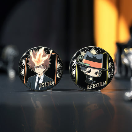 HITMAN REBORN! | Vongole:A Decade Apart Series Metal Badge Blind Box