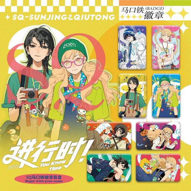 SQ Begin W/Your Name! | Jing Xing Shi Series Badge & Acrylic Polaroid Set
