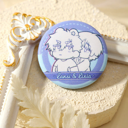Lying Puppies Will Be Eaten | Tu Ya Dou Dou Series Chibi Badge Set