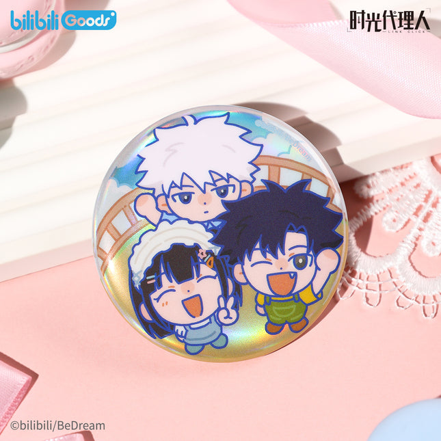 Link Click | Huan Ying Guang Ling Series Magnetic Memo & Badge & Holographic Ticket Set