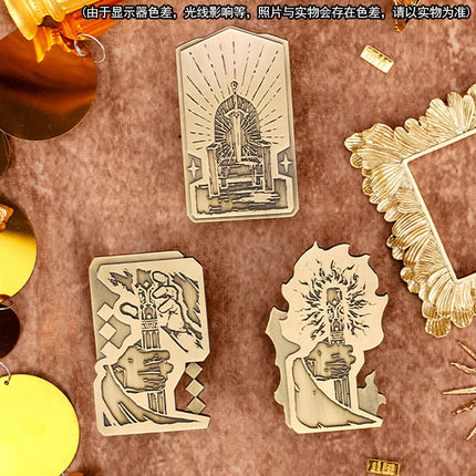 Sultan's Game | Metal Pin & Postcard & Fridge Fridge & Glass Set