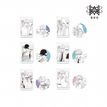 祝你自由&雨夜回响&甜蜜回忆&今日推荐&易感期&失控信号系列 / Badge Blind Box-One Box (6 Badges)