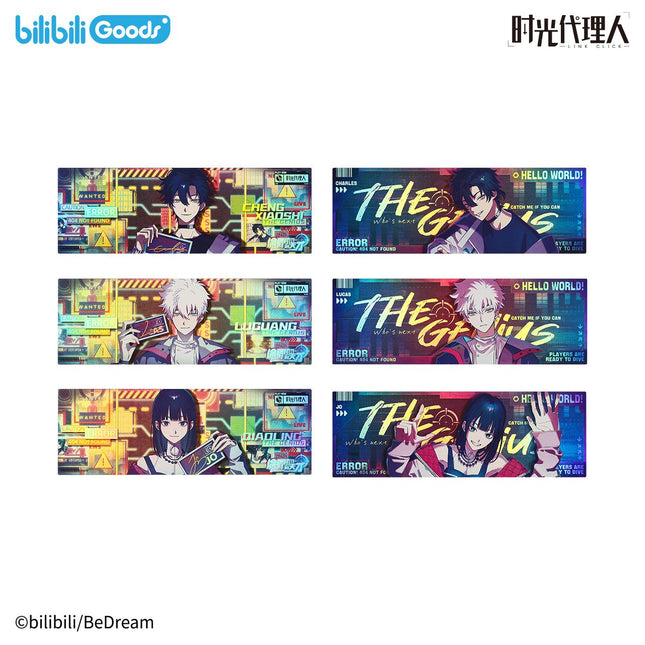 Link Click | Tou Lie Shi Jian De Tian Cai Series Badge & Bag & Acrylic Stand Figure & Holographic Ticket Set