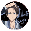 西班牙篇系列 / Badge-Takato Saijo-Black (75mm)