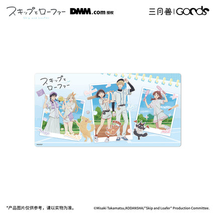 Skip and Loafer | Golden Homerun Series Badge Set & Acrylic Stand Figure & Table Mat Set
