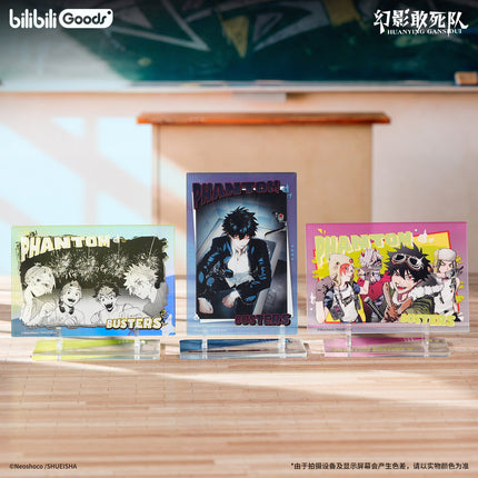 Phantom Busters | Comic Series Plush Badge & Acrylic Stand Set