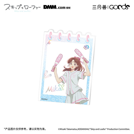 Skip and Loafer | Golden Homerun Series Acrylic Clip & Transparent Card & Holographic Ticket & Acrylic Badge Set