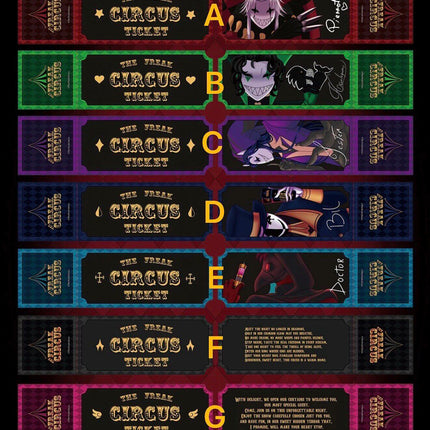 The Freak Circus | Badge & Shikishi Board & Acrylic Stand Set