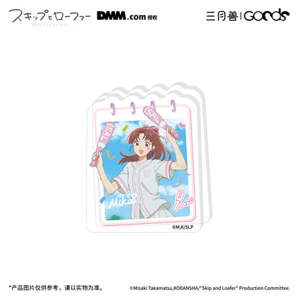 Skip and Loafer | Golden Homerun Series Acrylic Clip & Transparent Card & Holographic Ticket & Acrylic Badge Set