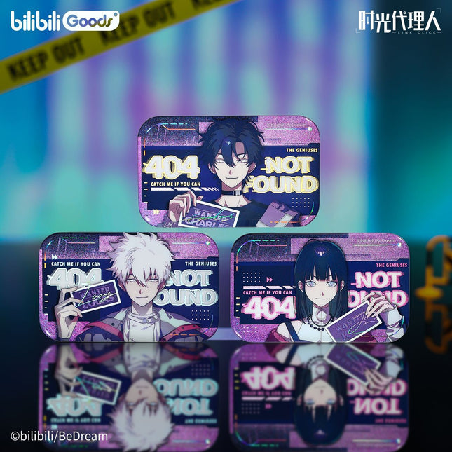 Link Click | Tou Lie Shi Jian De Tian Cai Series Badge & Bag & Acrylic Stand Figure & Holographic Ticket Set