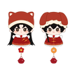Plush Doll Set
