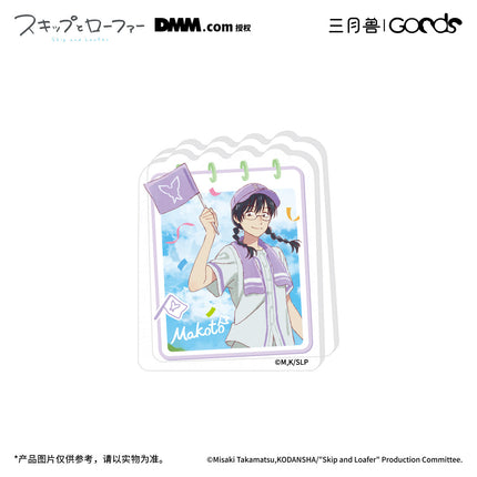 Skip and Loafer | Golden Homerun Series Acrylic Clip & Transparent Card & Holographic Ticket & Acrylic Badge Set