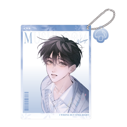 Little Mushroom | Badge & Shikishi Board & Charm & Plush Doll Set
