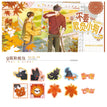 透过秋天的你&清扫落叶吧&秋日小狗系列 / Sticker Set (50mm)