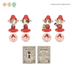 罗裳嬉游&恋恋雨季&一口甜粒&一起困觉系列 / Acrylic Seal Set-Luo Chang Xi You (56*73mm)