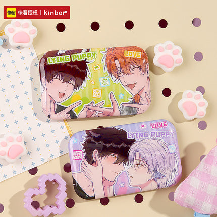 Lying Puppies Will Be Eaten | Rong Rong Dui Dui Peng Series Fridge Magnet & Badge Blind Box