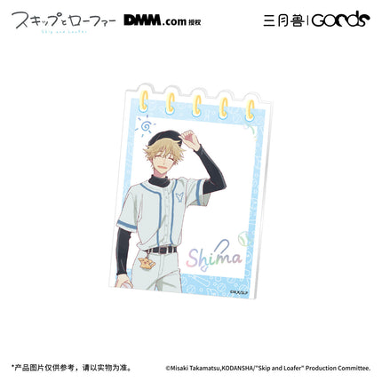 Skip and Loafer | Golden Homerun Series Acrylic Clip & Transparent Card & Holographic Ticket & Acrylic Badge Set