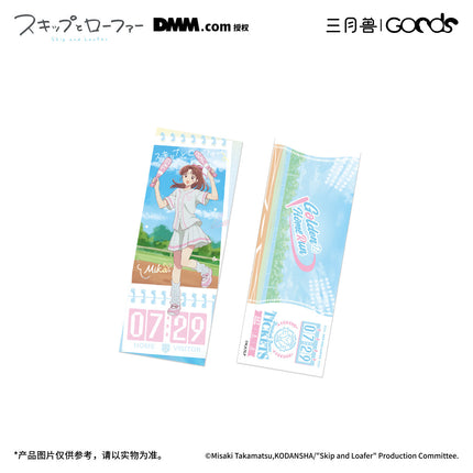 Skip and Loafer | Golden Homerun Series Acrylic Clip & Transparent Card & Holographic Ticket & Acrylic Badge Set