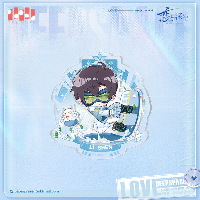 Love And Deepspace | Chao Yue Dian Feng Series Chibi Sliding Arcylic Badge