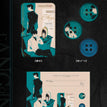 张生一家&线·锁&同渊&渡潮&桎梏系列 / Badge Set(85*55mm) - Tong Yuan