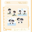 踩影子&少年样&天台上&微微甜系列 / PP Clip Set（53*57mm) - Wei Wei Tian