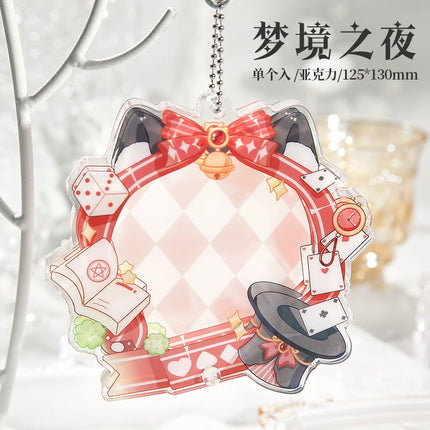 Anime Badge Display | 75mm Badge Acrylic Badge Case Charm Set FUNIMECITY Goods Display - FUNIMECITY