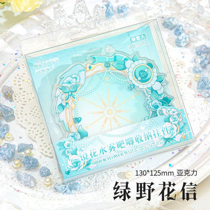 Anime Badge Display | 75mm Badge Acrylic Badge Case Charm Set FUNIMECITY Goods Display - FUNIMECITY