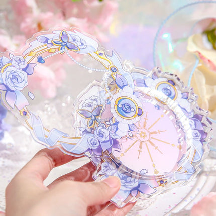 Anime Badge Display | 75mm Badge Acrylic Badge Case Charm Set FUNIMECITY Goods Display - FUNIMECITY