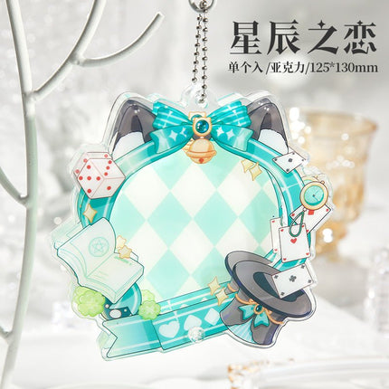 Anime Badge Display | 75mm Badge Acrylic Badge Case Charm Set FUNIMECITY Goods Display - FUNIMECITY