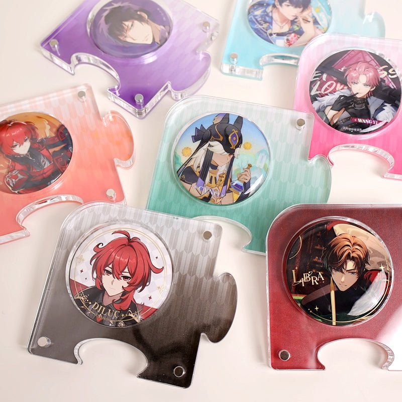 Anime Badge Display | Acrylic Puzzle Badge Standee FUNIMECITY Goods Display - FUNIMECITY