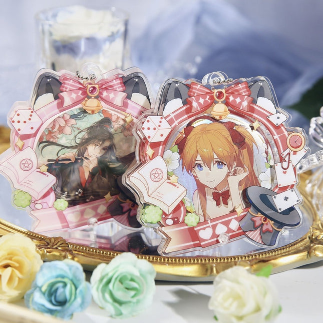 Anime Badge Display | Alice's Night Series Acrylic Badge Holder FUNIMECITY Goods Display - FUNIMECITY