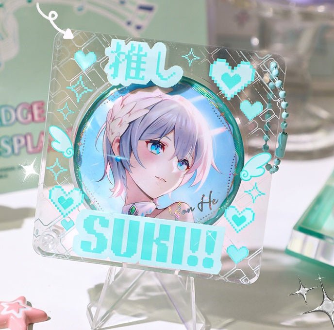 Anime Badge Display | Ice & Sea Acrylic Badge Display FUNIMECITY - FUNIMECITY