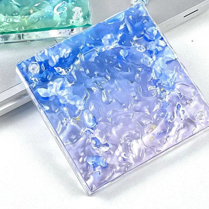 Anime Badge Display | Immersed In The Depths Of The Sea Acrylic Gradient Water Ripple Badge Display FUNIMECITY Goods Display - FUNIMECITY