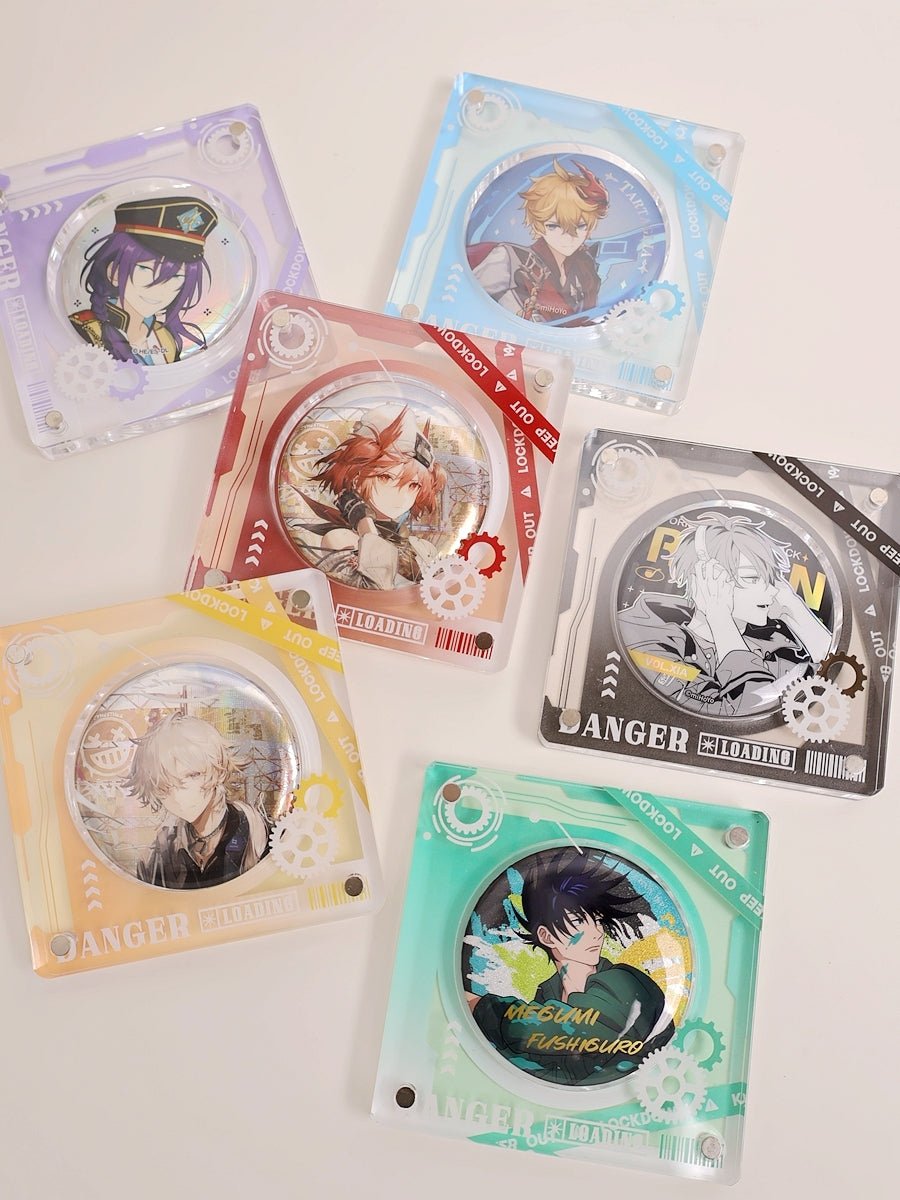 Anime Badge Display | Mechanical Heart Series Acrylic Badge Standee FUNIMECITY - FUNIMECITY