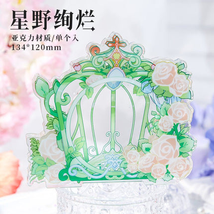 Anime Badge Display | Mei Gui Long Zhong Meng Series Acrylic Badge Holder FUNIMECITY Goods Display - FUNIMECITY