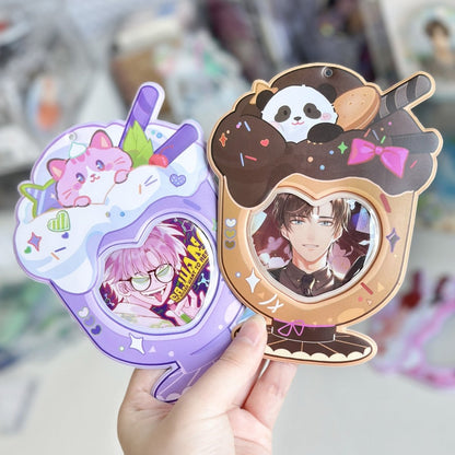 Anime Badge Display | PVC Dessert Cup Badge Stand FUNIMECITY - FUNIMECITY