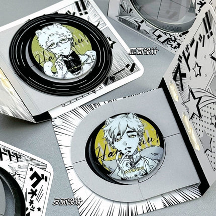 Anime Badge Display | Ribbon Rotating Paper DIY Badge Holder FUNIMECITY Goods Display - FUNIMECITY